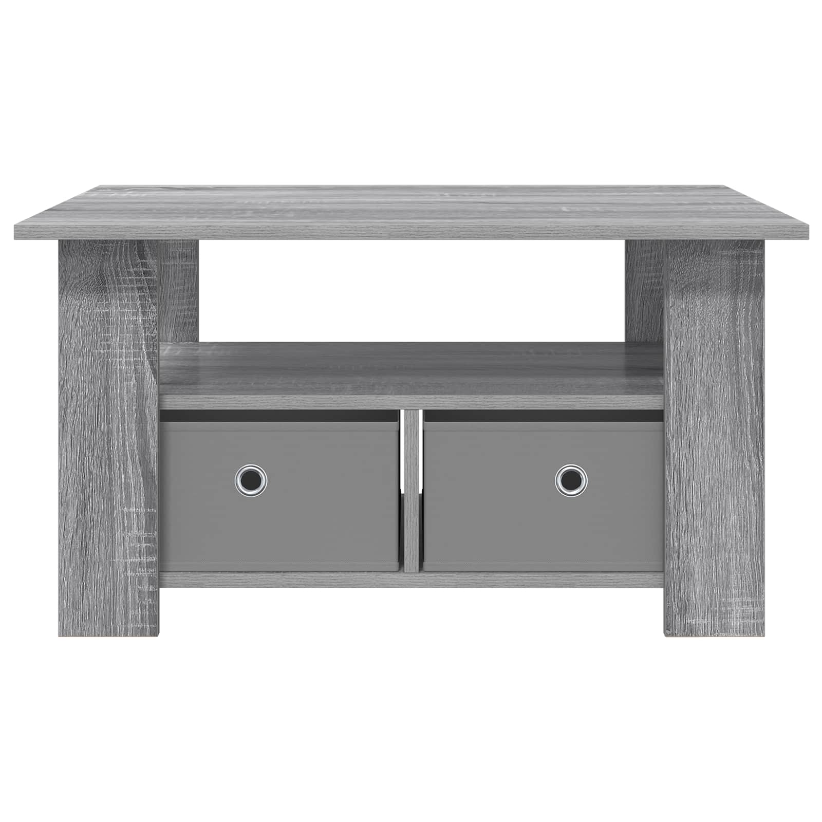 Salontafel met lade Grijs Sonoma 77 x 55 x 42 cm Bewerkt hout