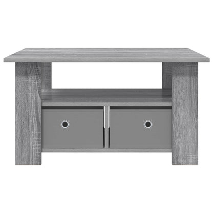 Salontafel met lade Grijs Sonoma 77 x 55 x 42 cm Bewerkt hout
