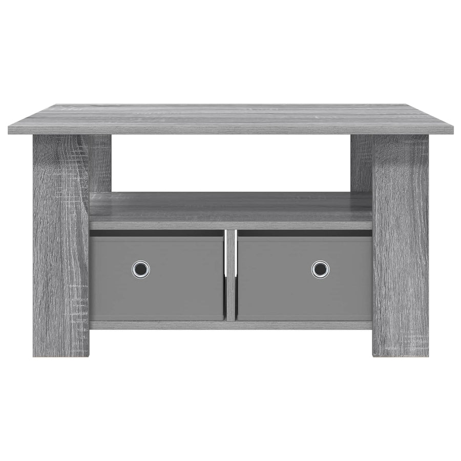 Salontafel met lade Grijs Sonoma 77 x 55 x 42 cm Bewerkt hout