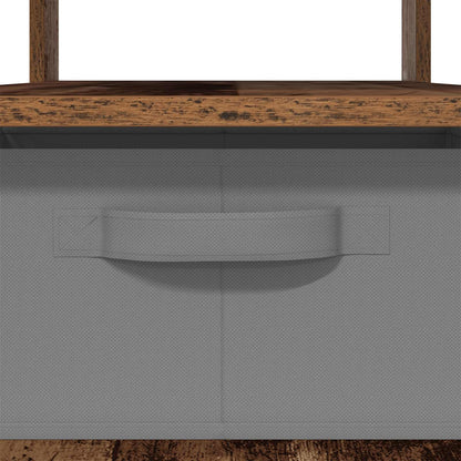Salontafel met lade Oudhout 77 x 55 x 42 cm Bewerkt hout