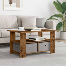 Salontafel met lade Oudhout 77 x 55 x 42 cm Bewerkt hout