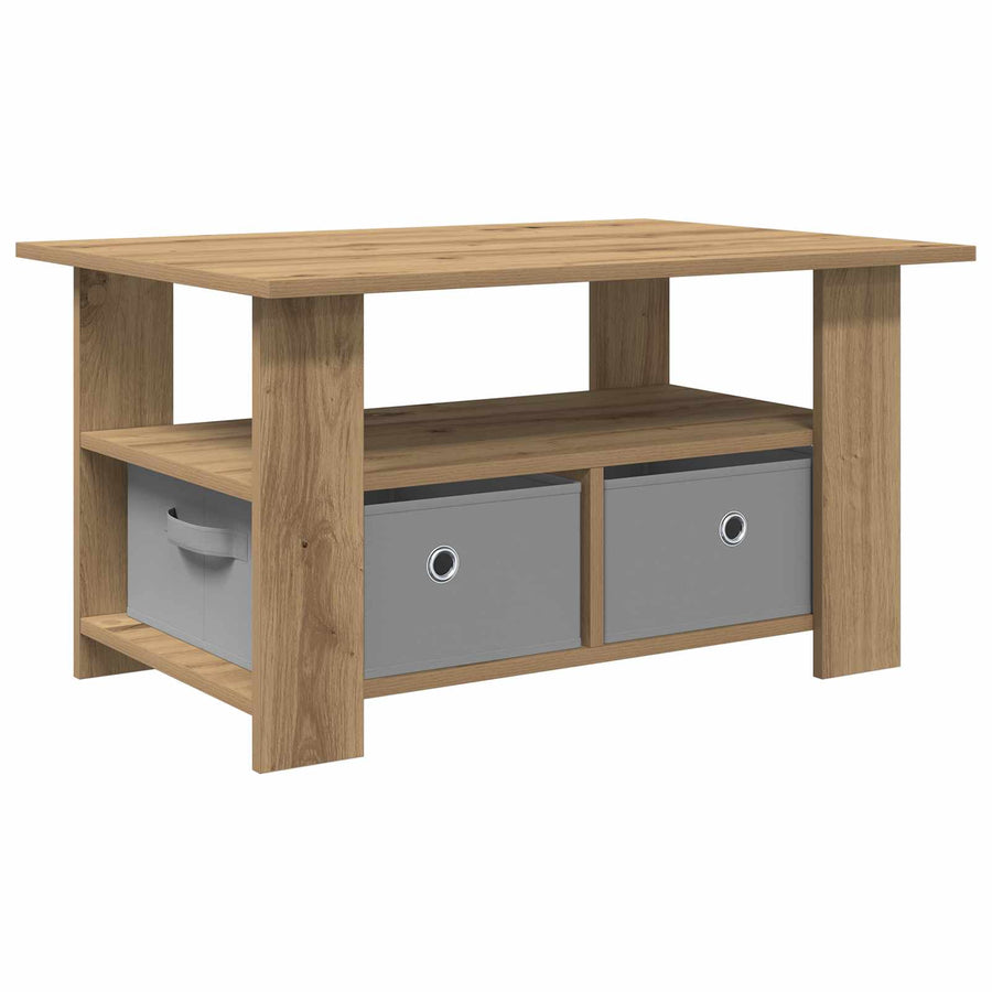 Salontafel met lade Artisan Eiken 77 x 55 x 42 cm Bewerkt hout