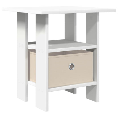 Nachtkastje met lade Wit 41 x 40 x 45 cm Bewerkt hout