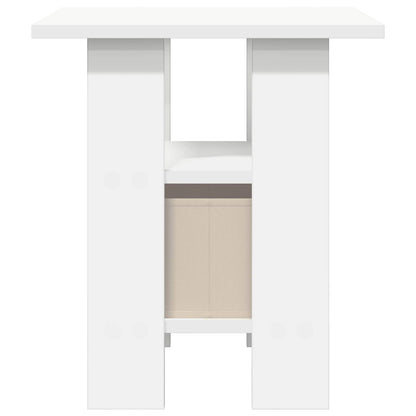Nachtkastje met lade Wit 41 x 40 x 45 cm Bewerkt hout