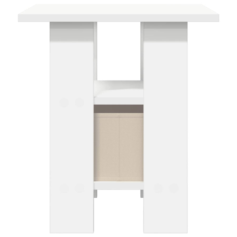 Nachtkastje met lade Wit 41 x 40 x 45 cm Bewerkt hout