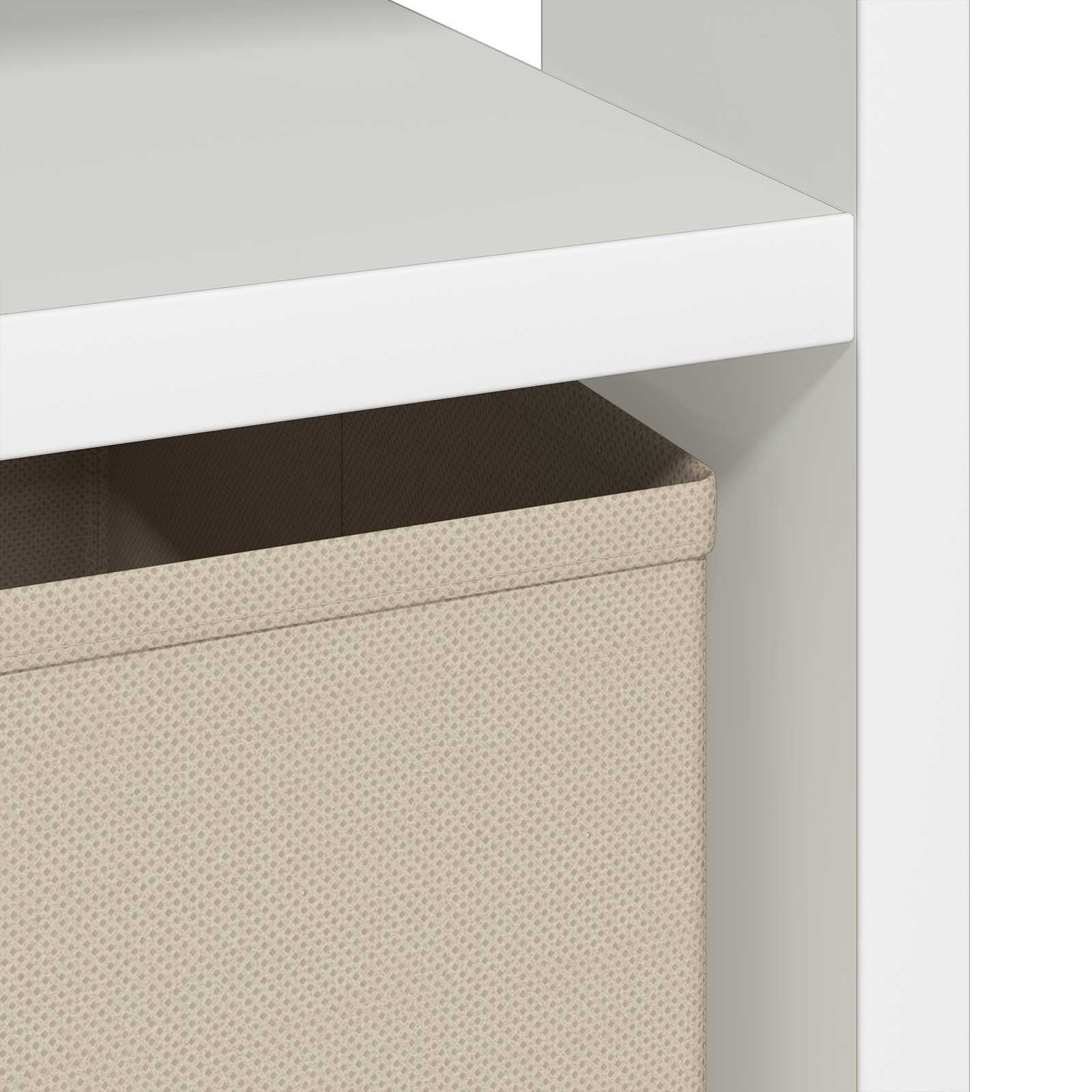 Nachtkastje met lade 2 pcs Wit 41 x 40 x 45 cm Bewerkt hout