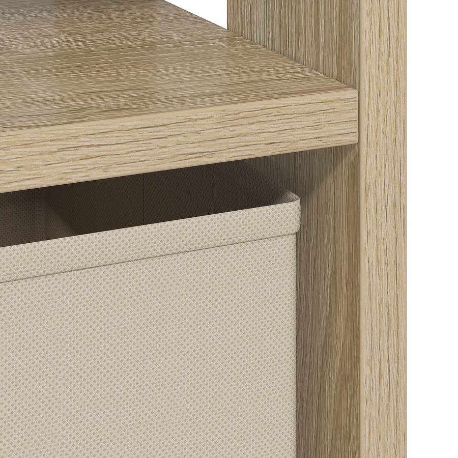 Nachtkastje 2 pcs Sonoma Eiken 41 x 40 x 45 cm Bewerkt hout