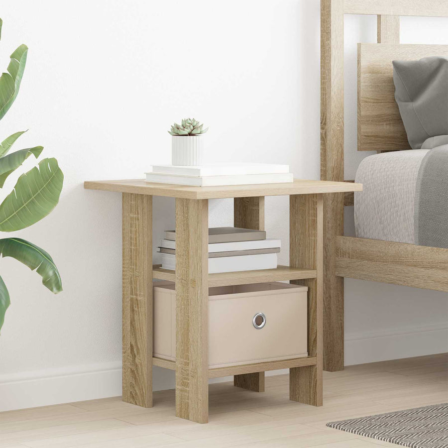 Nachtkastje 2 pcs Sonoma Eiken 41 x 40 x 45 cm Bewerkt hout