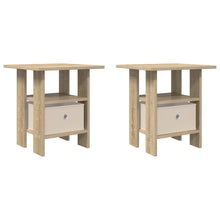 Nachtkastje 2 pcs Sonoma Eiken 41 x 40 x 45 cm Bewerkt hout