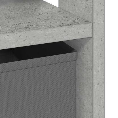 Nachtkastje met lade Beton Grijs 41 x 40 x 45 cm Bewerkt hout