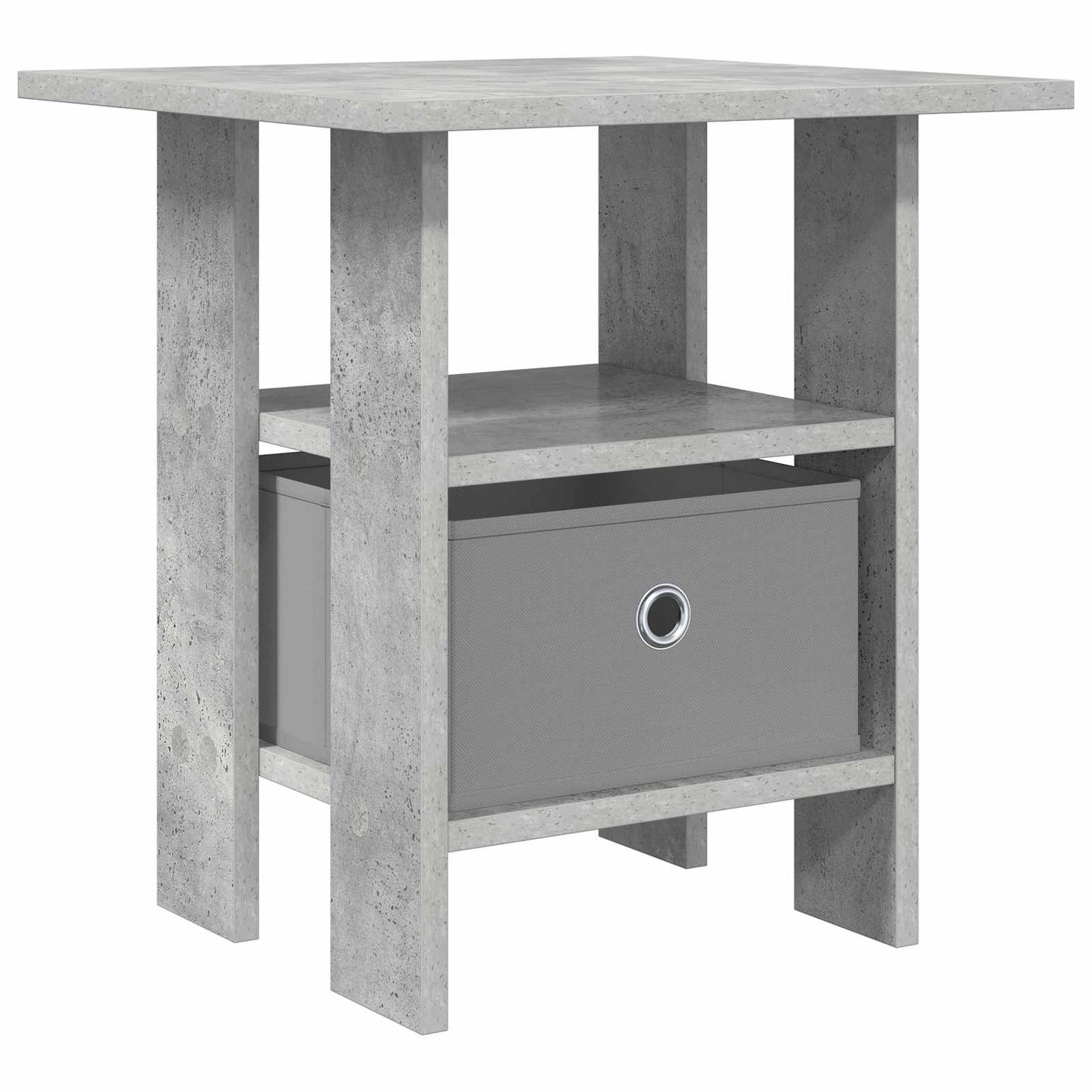 Nachtkastje met lade Beton Grijs 41 x 40 x 45 cm Bewerkt hout