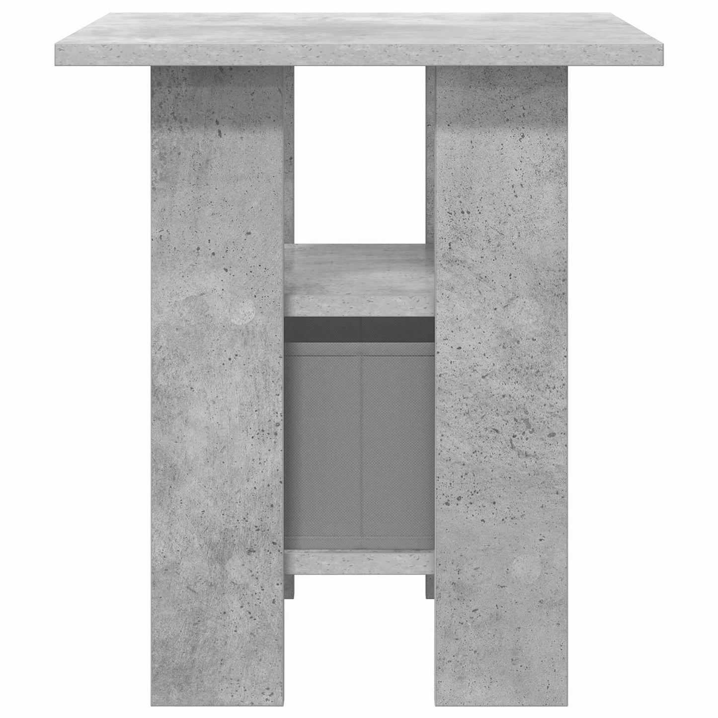 Nachtkastje met lade Beton Grijs 41 x 40 x 45 cm Bewerkt hout