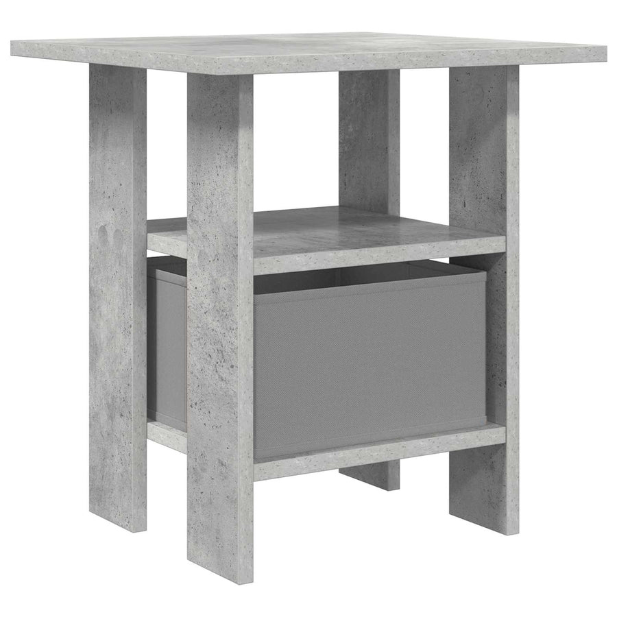 Nachtkastje 2 pcs Beton Grijs 41 x 40 x 45 cm Bewerkt hout