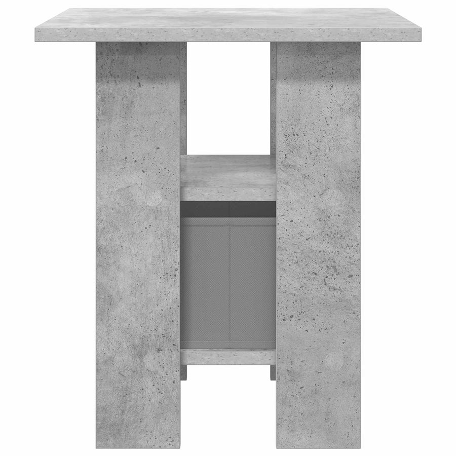 Nachtkastje 2 pcs Beton Grijs 41 x 40 x 45 cm Bewerkt hout