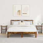 Nightstand 2 pcs Smoked Oak 41 x 40 x 45 cm Engineered Wood