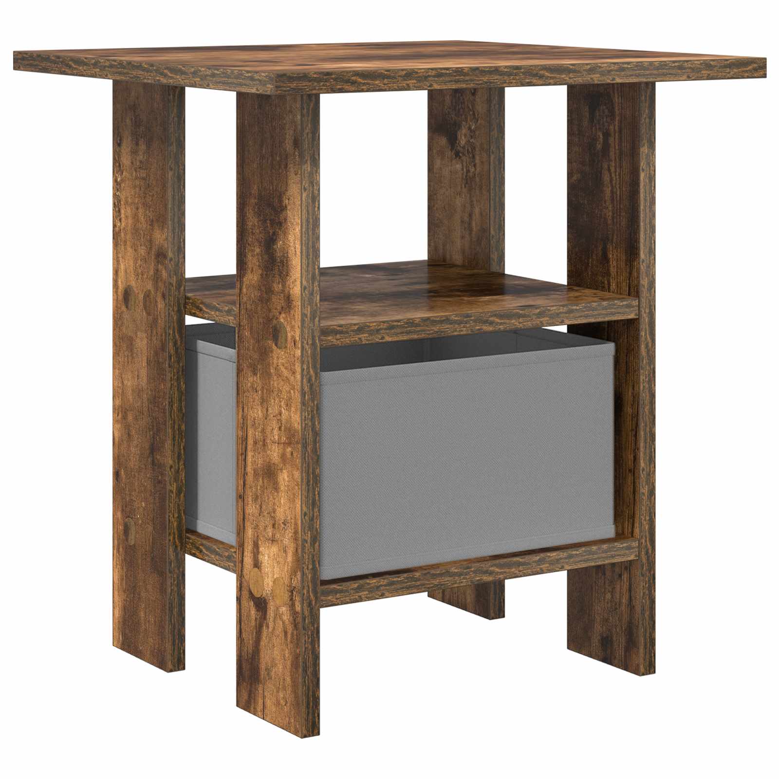 Nachtkastje 2 pcs Gerookt eiken 41 x 40 x 45 cm Bewerkt hout