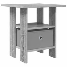 Nachtkastje met lade Grijs Sonoma 41 x 40 x 45 cm Bewerkt hout