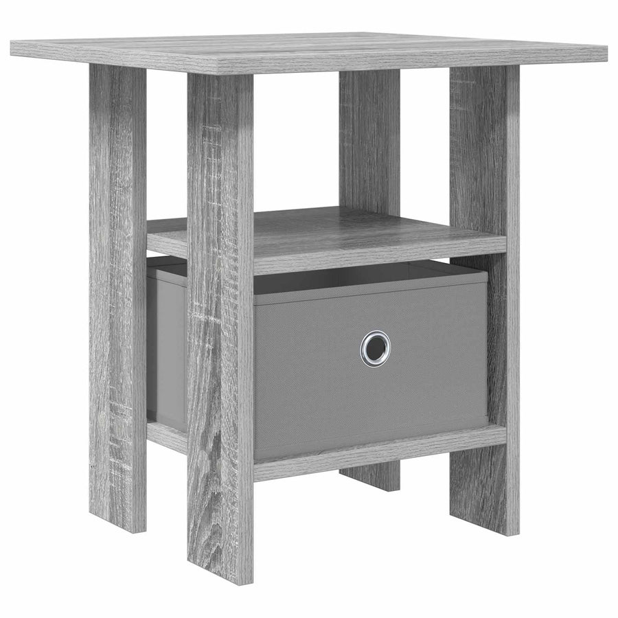 Nachtkastje met lade Grijs Sonoma 41 x 40 x 45 cm Bewerkt hout