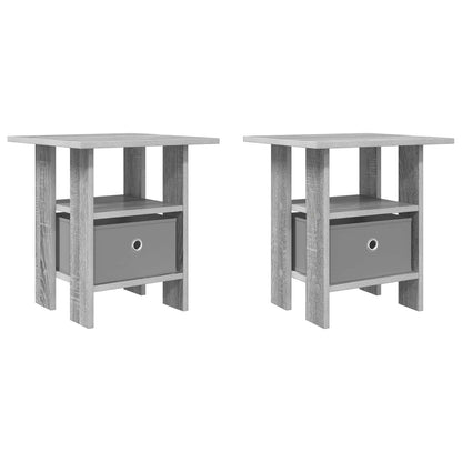 Nachtkastje 2 pcs Grijs Sonoma 41 x 40 x 45 cm Bewerkt hout