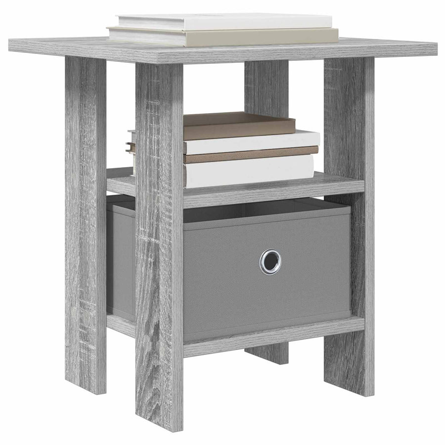 Nachtkastje 2 pcs Grijs Sonoma 41 x 40 x 45 cm Bewerkt hout