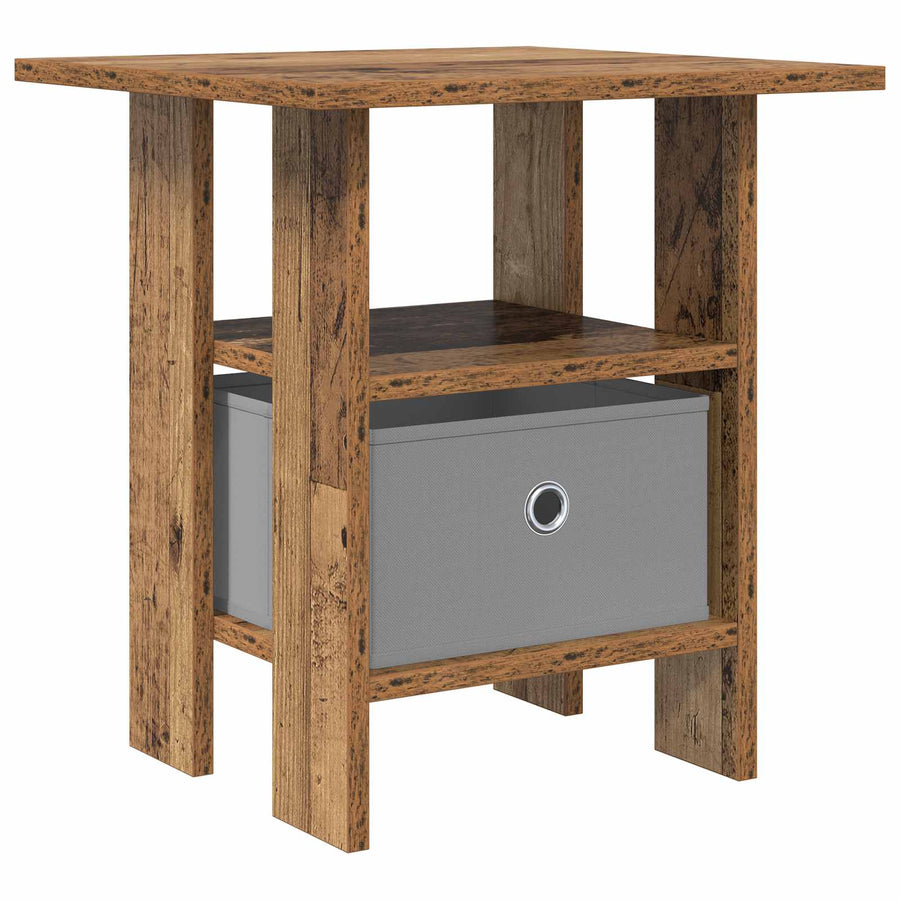 Nachtkastje met lade Oudhout 41 x 40 x 45 cm Bewerkt hout