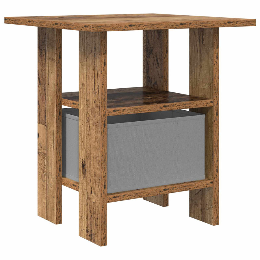 Nachtkastje met lade Oudhout 41 x 40 x 45 cm Bewerkt hout