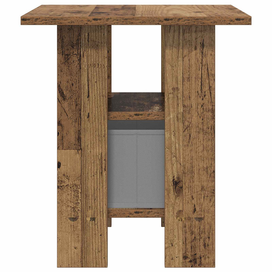 Nachtkastje met lade Oudhout 41 x 40 x 45 cm Bewerkt hout