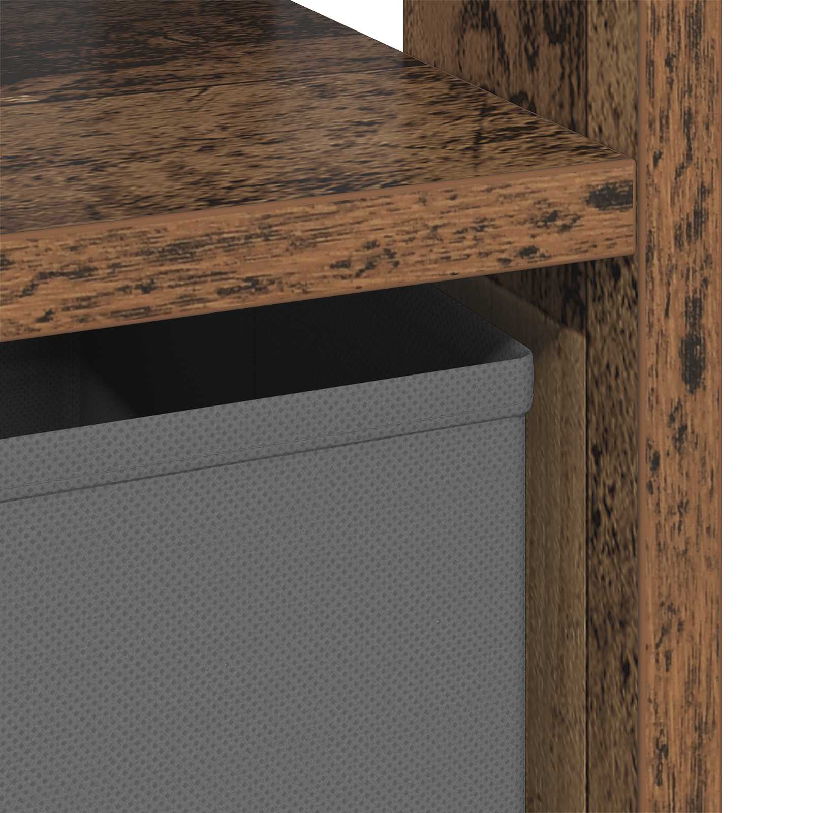 Nachtkastje met lade 2 pcs Oudhout 41 x 40 x 45 cm Bewerkt hout
