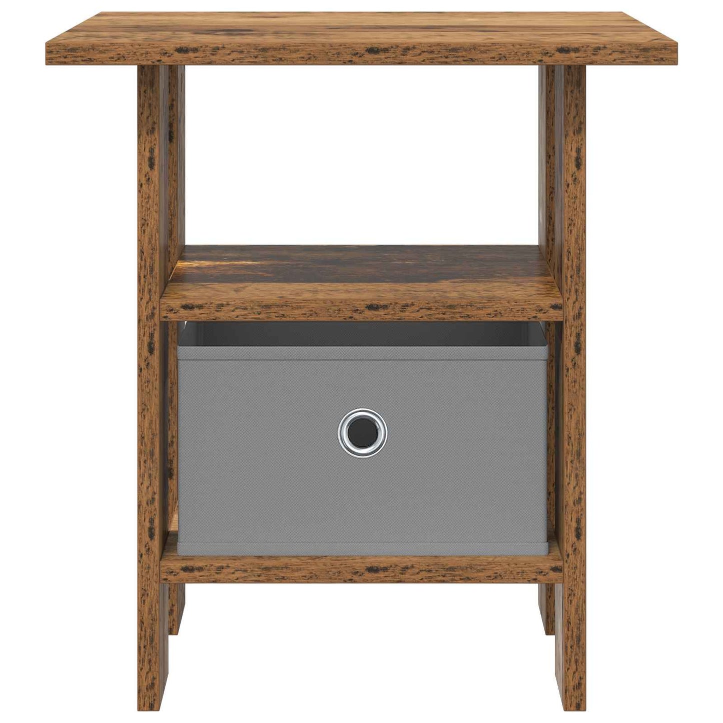 Nachtkastje met lade 2 pcs Oudhout 41 x 40 x 45 cm Bewerkt hout