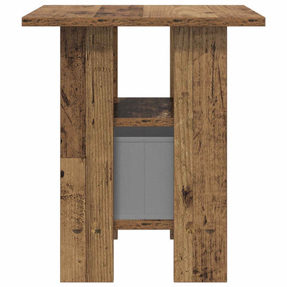 Nachtkastje met lade 2 pcs Oudhout 41 x 40 x 45 cm Bewerkt hout