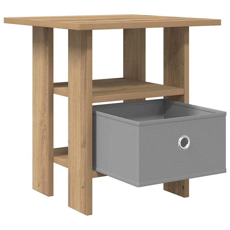 Nachtkastje met lade Artisan Eiken 41 x 40 x 45 cm Bewerkt hout