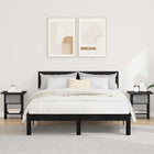 Nachtkastjes set 2 stuks zwart eiken 41x40x45 cm