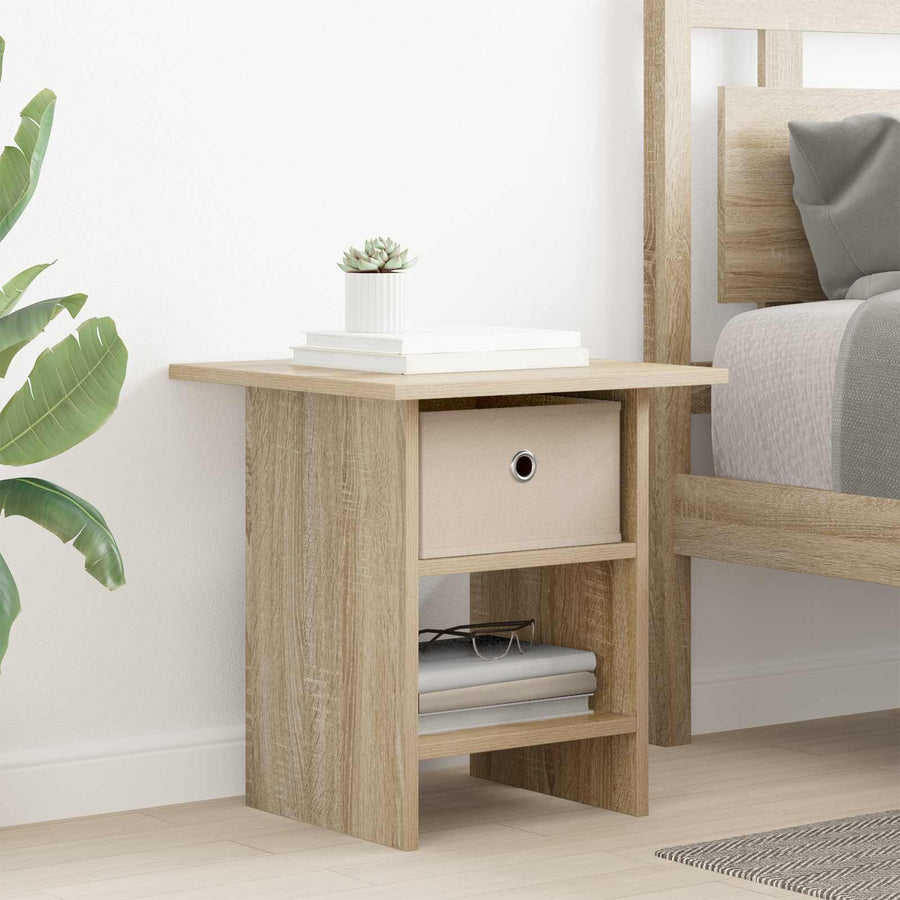 Nachtkastje met lade Sonoma Eiken 41 x 40 x 45 cm Bewerkt hout