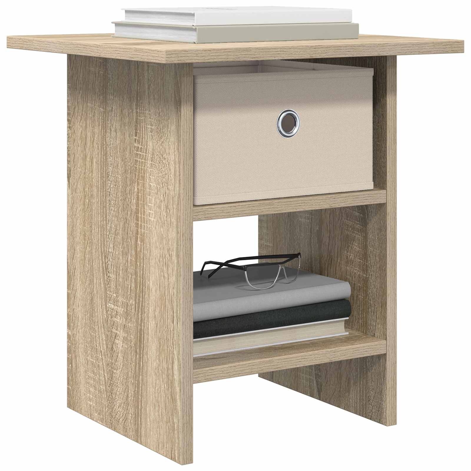 Nachtkastje met lade Sonoma Eiken 41 x 40 x 45 cm Bewerkt hout