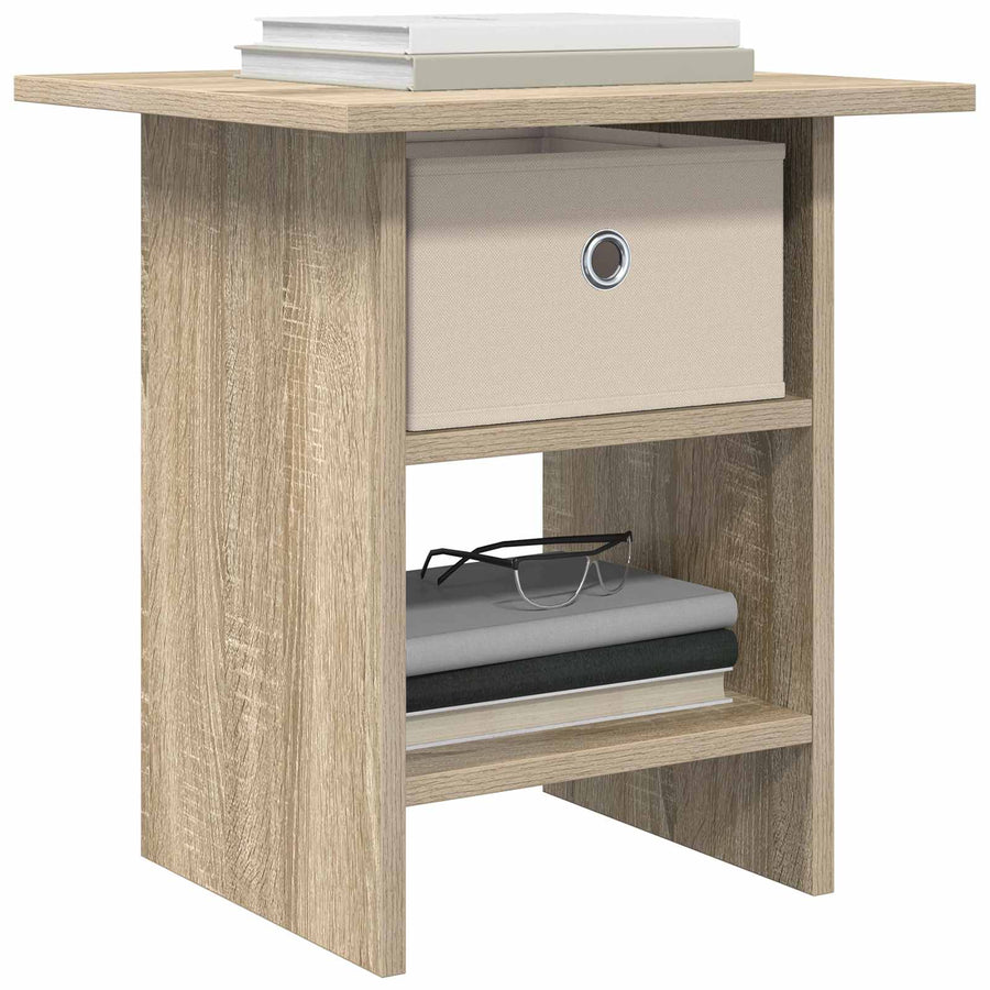 Nachtkastje met lade Sonoma Eiken 41 x 40 x 45 cm Bewerkt hout