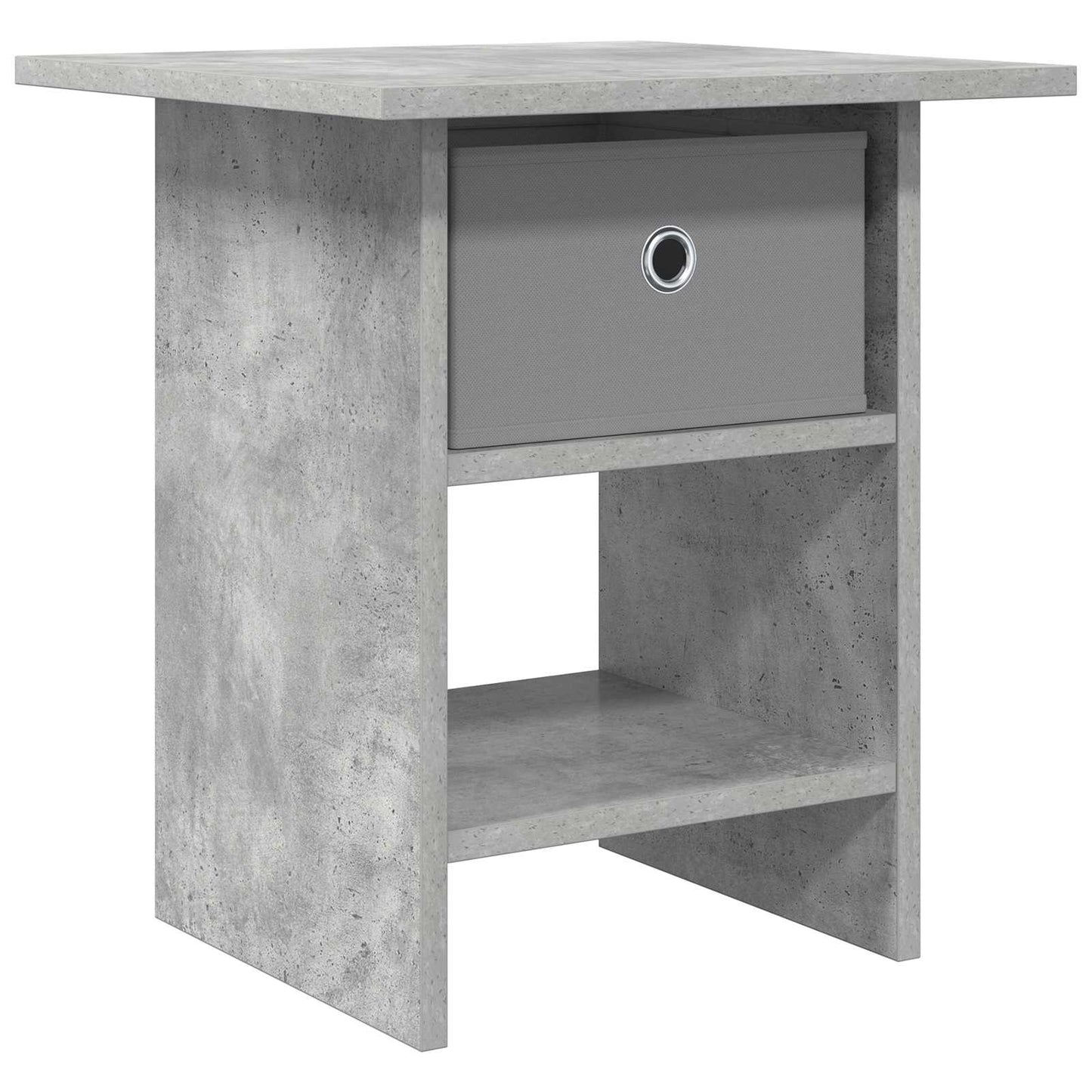Nachtkastje met lade Beton Grijs 41 x 40 x 45 cm Bewerkt hout