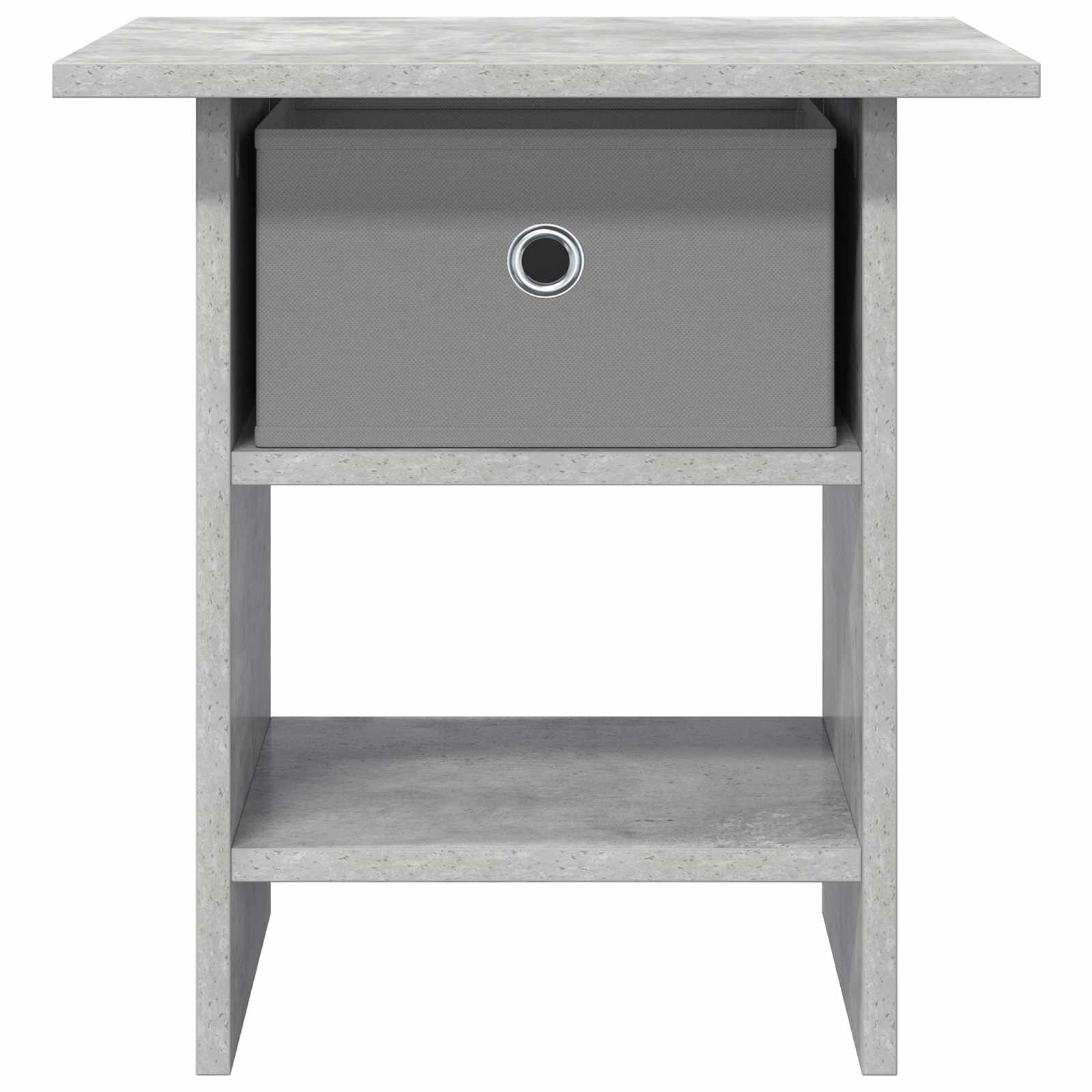 Nachtkastje met lade Beton Grijs 41 x 40 x 45 cm Bewerkt hout