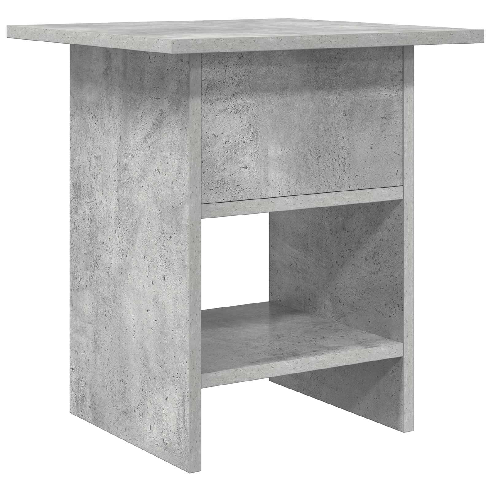 Nachtkastje 2 pcs Beton Grijs 41 x 40 x 45 cm Bewerkt hout