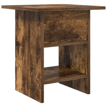 Nachtkastje met lade Gerookt eiken 41 x 40 x 45 cm Bewerkt hout