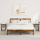 Bedside table 2 pcs Smoked oak 41 x 40 x 45 cm Engineered wood