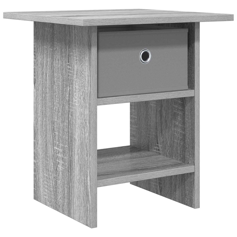 Nachtkastje met lade Grijs Sonoma 41 x 40 x 45 cm Bewerkt hout