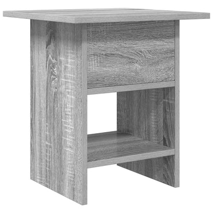 Nachtkastje met lade Grijs Sonoma 41 x 40 x 45 cm Bewerkt hout