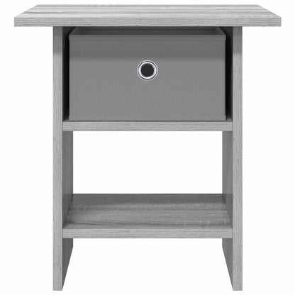 Nachtkastje met lade Grijs Sonoma 41 x 40 x 45 cm Bewerkt hout