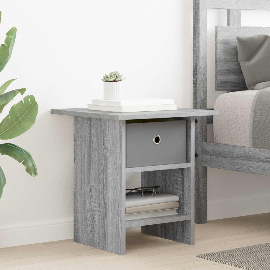 Nachtkastje 2 pcs Grijs Sonoma 41 x 40 x 45 cm Bewerkt hout