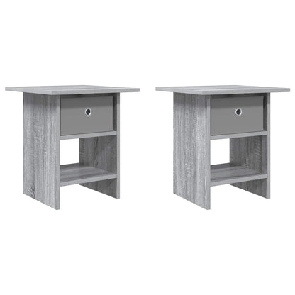 Nachtkastje 2 pcs Grijs Sonoma 41 x 40 x 45 cm Bewerkt hout