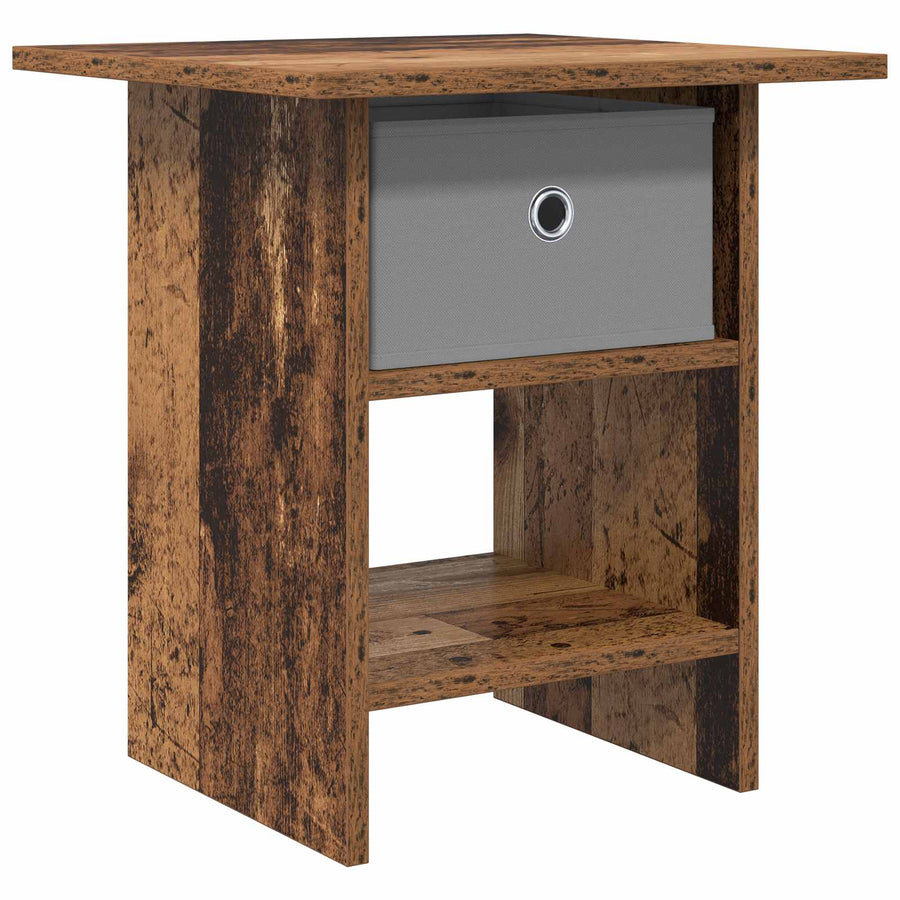 Nachtkastje met lade Oudhout 41 x 40 x 45 cm Bewerkt hout