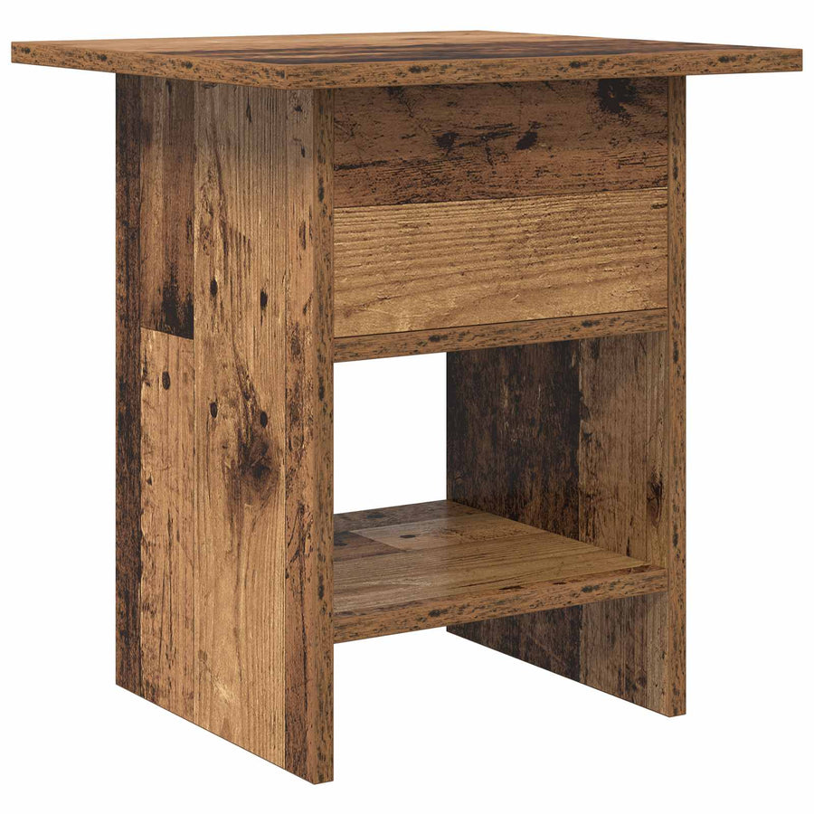 Nachtkastje met lade Oudhout 41 x 40 x 45 cm Bewerkt hout