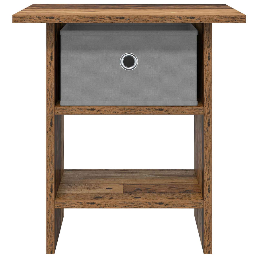 Nachtkastje met lade Oudhout 41 x 40 x 45 cm Bewerkt hout
