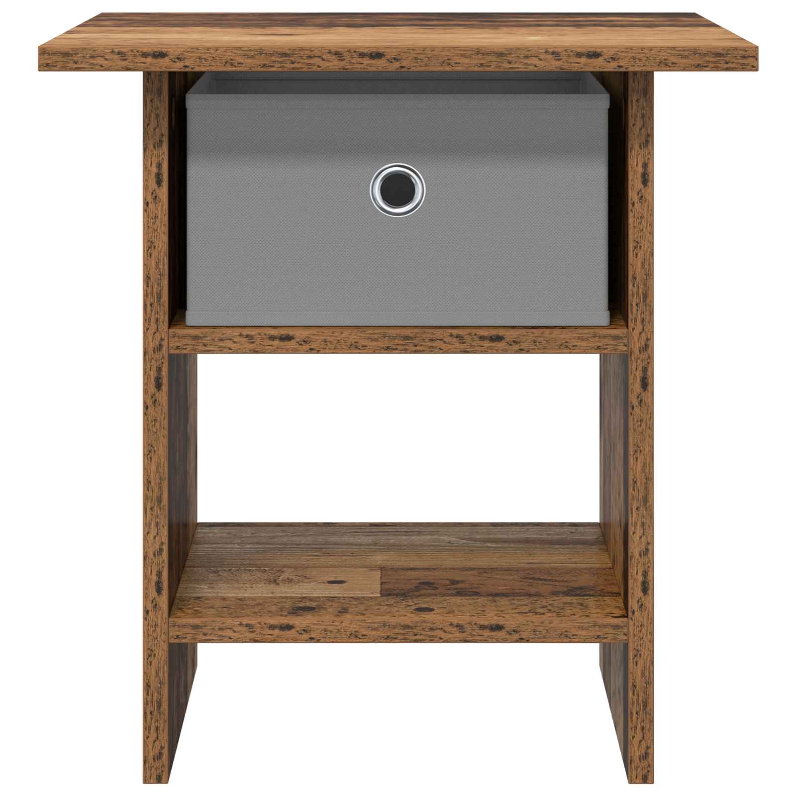 Nachtkastje met lade 2 pcs Oudhout 41 x 40 x 45 cm Bewerkt hout