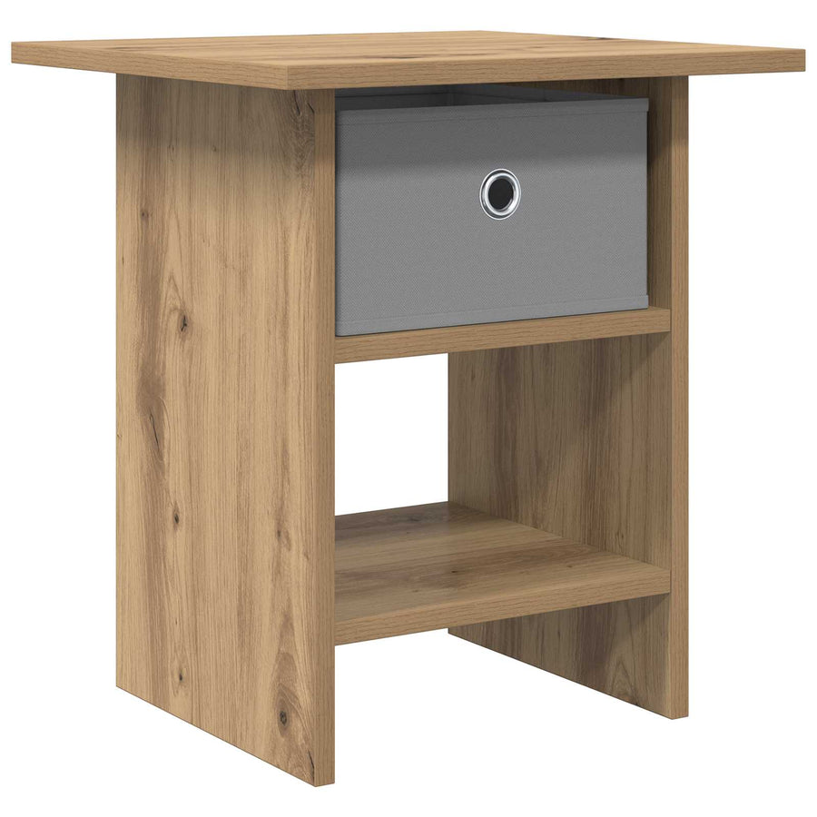 Nachtkastje met lade Artisan Eiken 41 x 40 x 45 cm Bewerkt hout